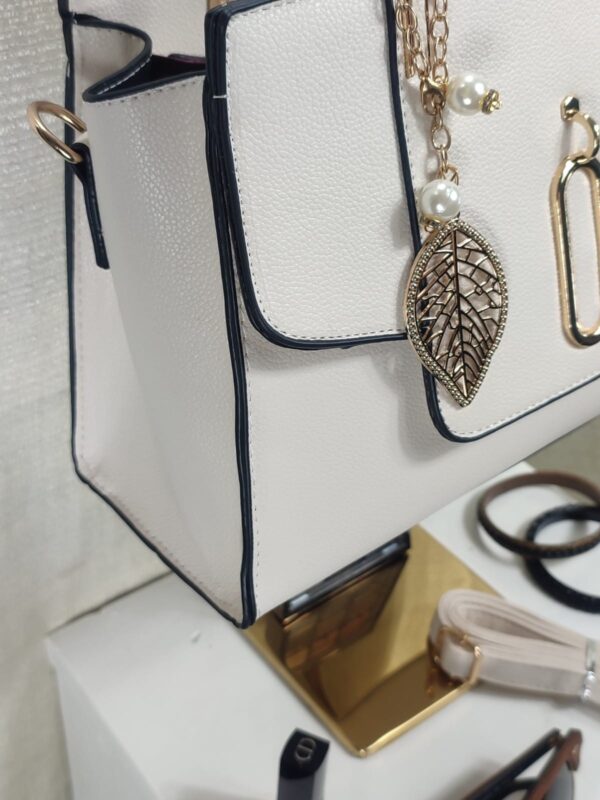 Bolsa Elegante/Juvenil Para Mujer Beige - Imagen 6