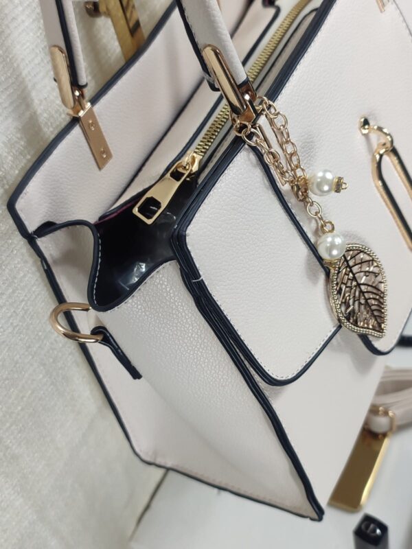 Bolsa Elegante/Juvenil Para Mujer Beige - Imagen 5