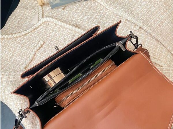 Bolsa Elegante/Juvenil Fashion Café Para Mujer - Imagen 9