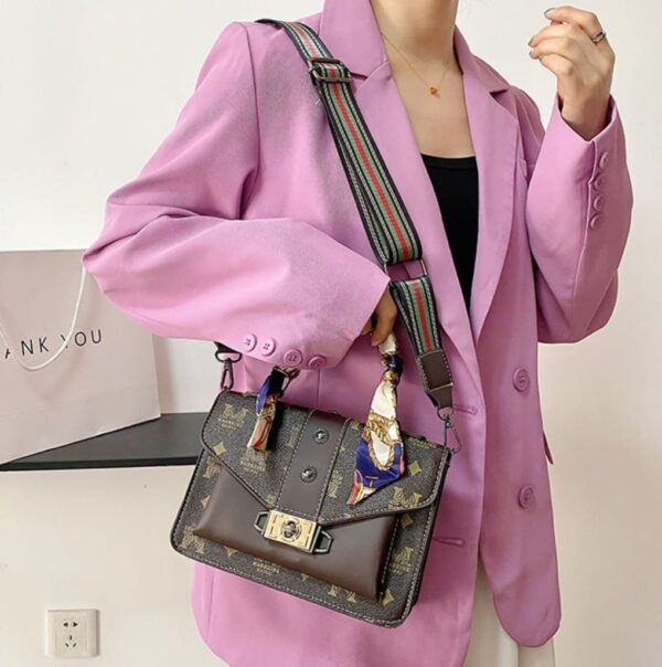 Bolsa Elegante/Juvenil Fashion Café Para Mujer - Imagen 4