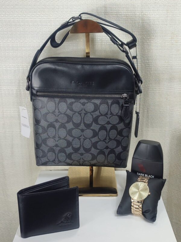 Bolso/Bolsa COACH Original Bandolero/Mariconera Para Hombre - Imagen 3