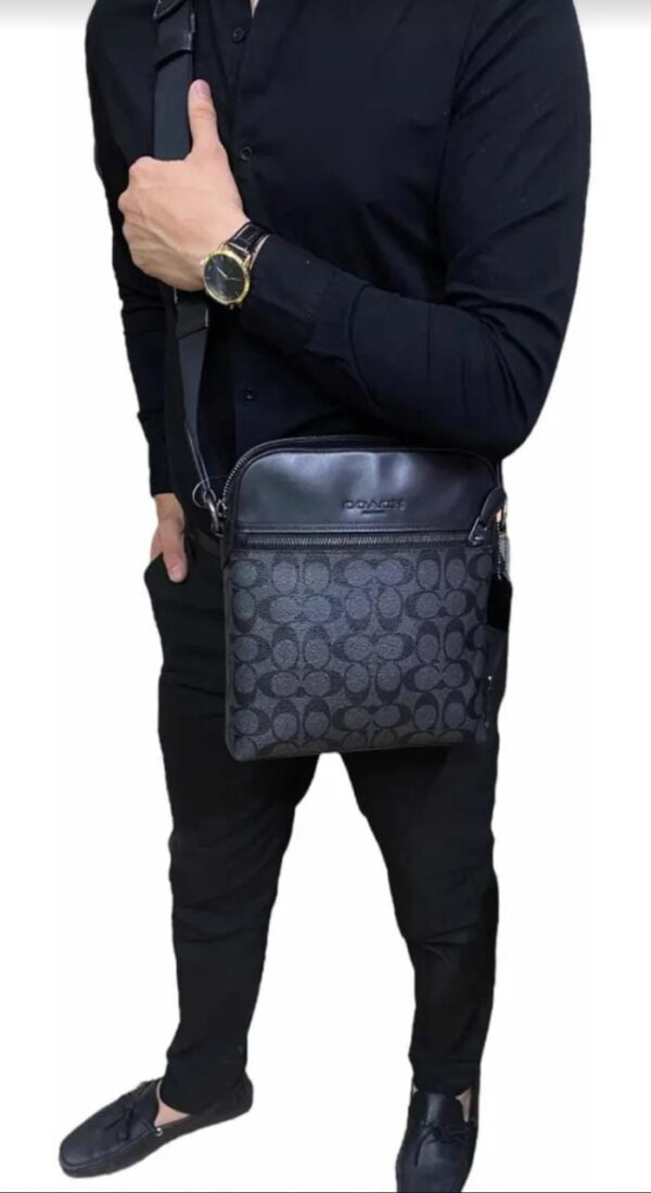 Bolso/Bolsa COACH Original Bandolero/Mariconera Para Hombre - Imagen 4