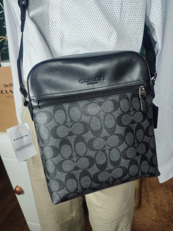 Bolso/Bolsa COACH Original Bandolero/Mariconera Para Hombre - Imagen 6