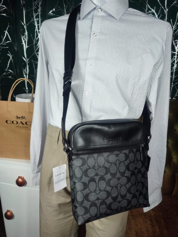 Bolso/Bolsa COACH Original Bandolero/Mariconera Para Hombre - Imagen 7
