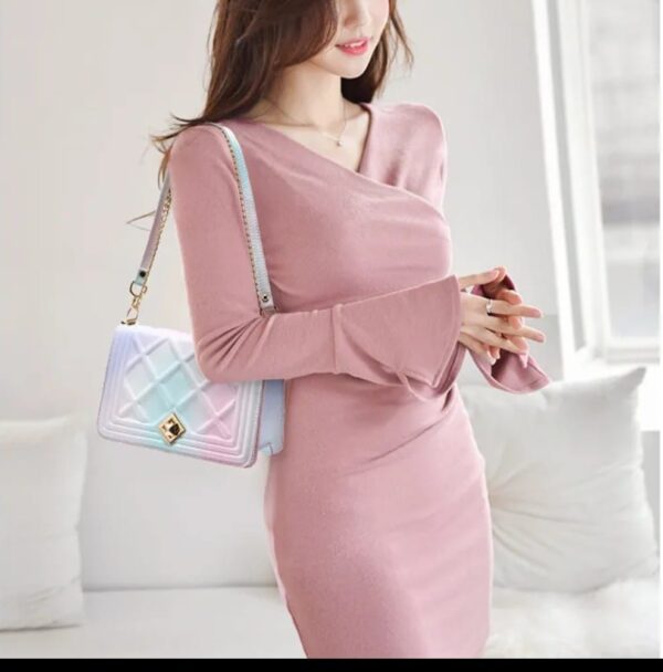 Bolsa Elegante/Juvenil Diamante Para Mujer Negro|Gris/Azulado|Unicornio/colores - Imagen 9