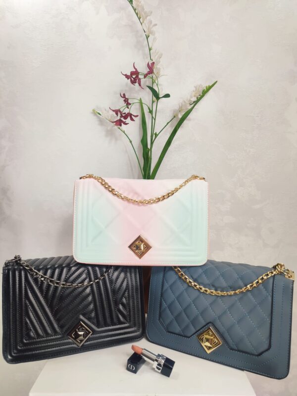 Bolsa Elegante/Juvenil Diamante Para Mujer Negro|Gris/Azulado|Unicornio/colores