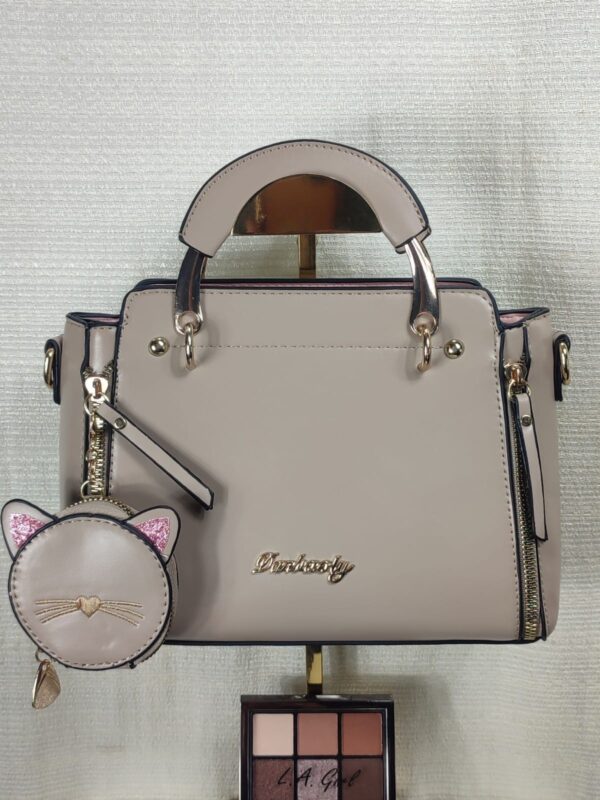 Bolsa Para Mujer Elegante/Juvenil Gato-beige - Imagen 2
