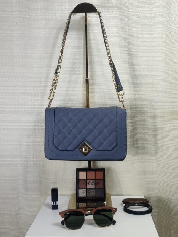 Bolsa Elegante/Juvenil Diamante Para Mujer Negro|Gris/Azulado|Unicornio/colores - Imagen 6