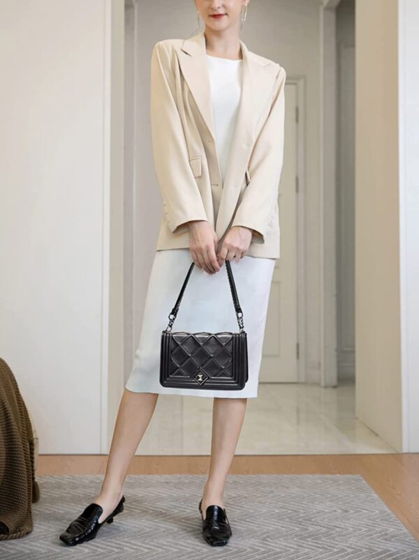 Bolsa Elegante/Juvenil Diamante Para Mujer Negro|Gris/Azulado|Unicornio/colores - Imagen 13
