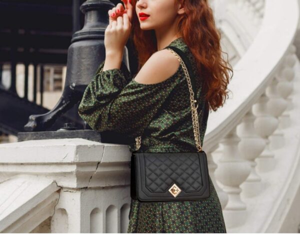 Bolsa Elegante/Juvenil Diamante Para Mujer Negro|Gris/Azulado|Unicornio/colores - Imagen 18