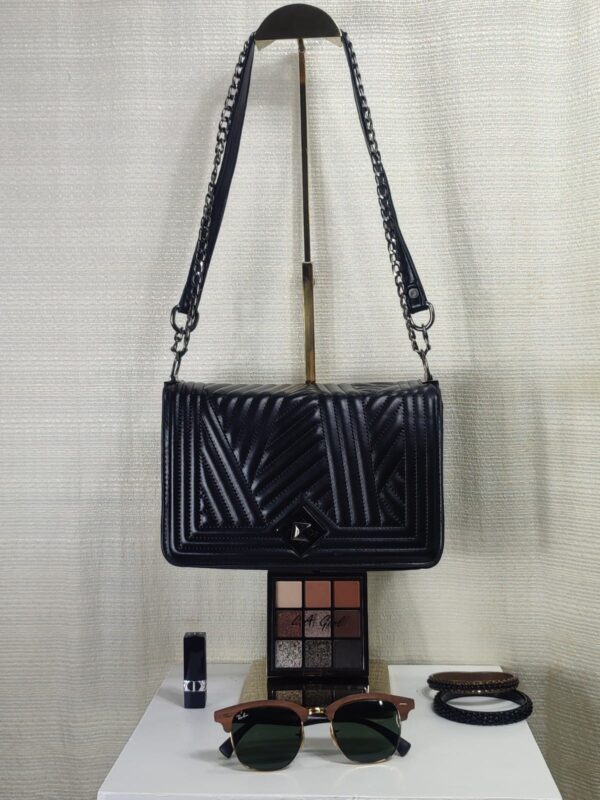 Bolsa Elegante/Juvenil Diamante Para Mujer Negro|Gris/Azulado|Unicornio/colores - Imagen 5