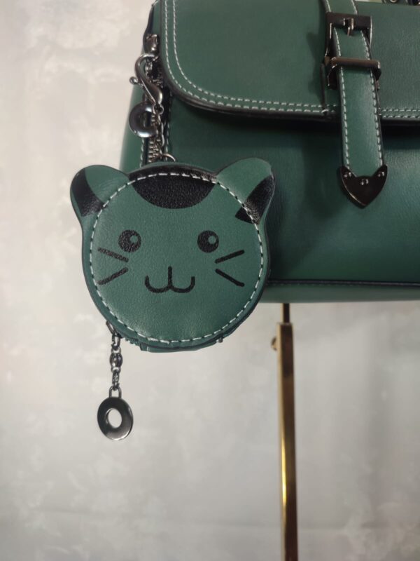 Bolsa Elegante/Juvenil  Gato Verde Para Mujer - Imagen 6