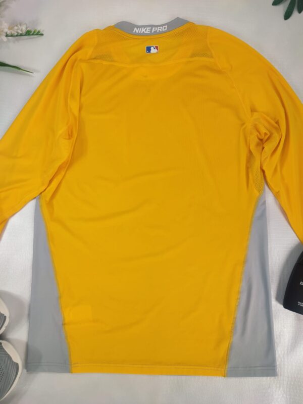 Camisa HOMBRE NIKE PRO SLIM FIT COLLECTION  Azul|Amarillo - Imagen 8