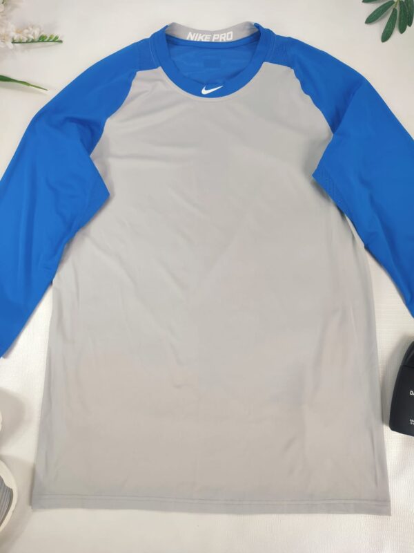 Camisa HOMBRE NIKE PRO SLIM FIT COLLECTION  Azul|Amarillo - Imagen 2