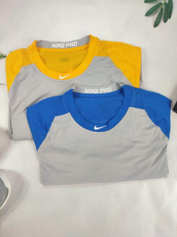 Camisa HOMBRE NIKE PRO SLIM FIT COLLECTION  Azul|Amarillo