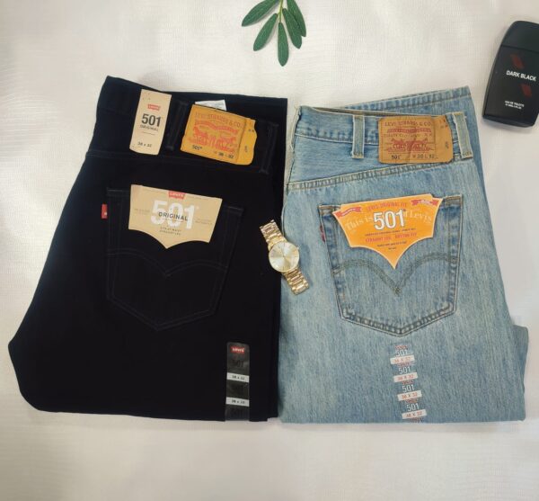 Pantalón Negro/Azul HOMBRE LEVI'S 501 - Imagen 8