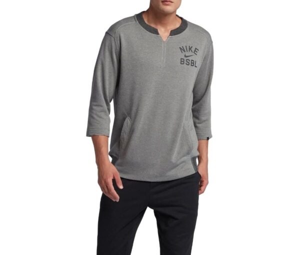 Suéter Gris-Hombre NIKE FIT/Deportivo Manga 3/4 - Imagen 8