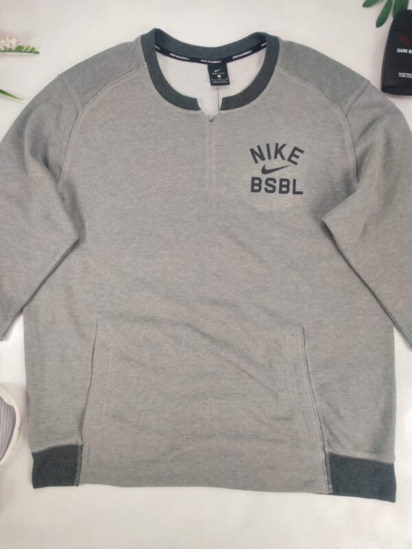 Suéter Gris-Hombre NIKE FIT/Deportivo Manga 3/4 - Imagen 2