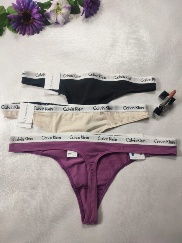 Tanga Negro|Beige|Morado - Mujer CALVIN KLEIN - Imagen 2