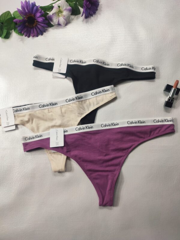 Tanga Negro|Beige|Morado - Mujer CALVIN KLEIN