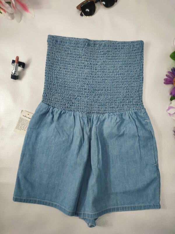 Yumper Straple Azul-Mujer AMERICAN APPAREL