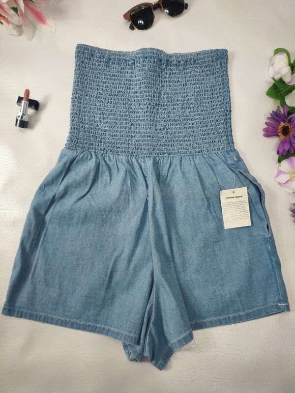 Yumper Straple Azul-Mujer AMERICAN APPAREL - Imagen 2